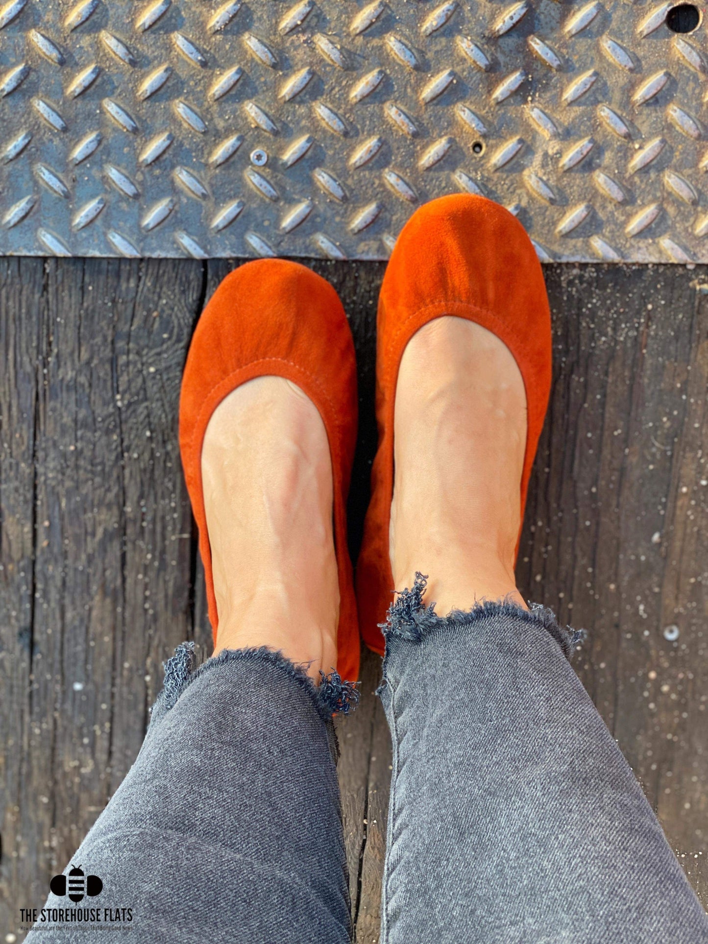 Burnt Orange Suede