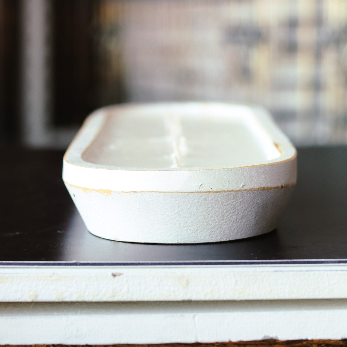 Nana's Apple Butter - 7 Wick White Wood Dough Bowl Soy Candle