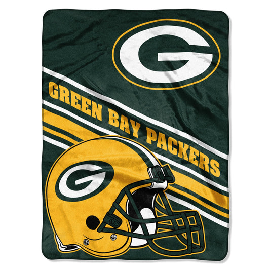 Green Bay Packers Slant Raschel Throw Blanket 60x80"