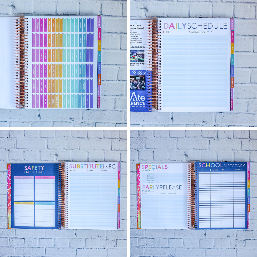 (Pre-Order) Gimme Stripes - MULTICOLOR Teacher Planner by BERTEAU & Co.