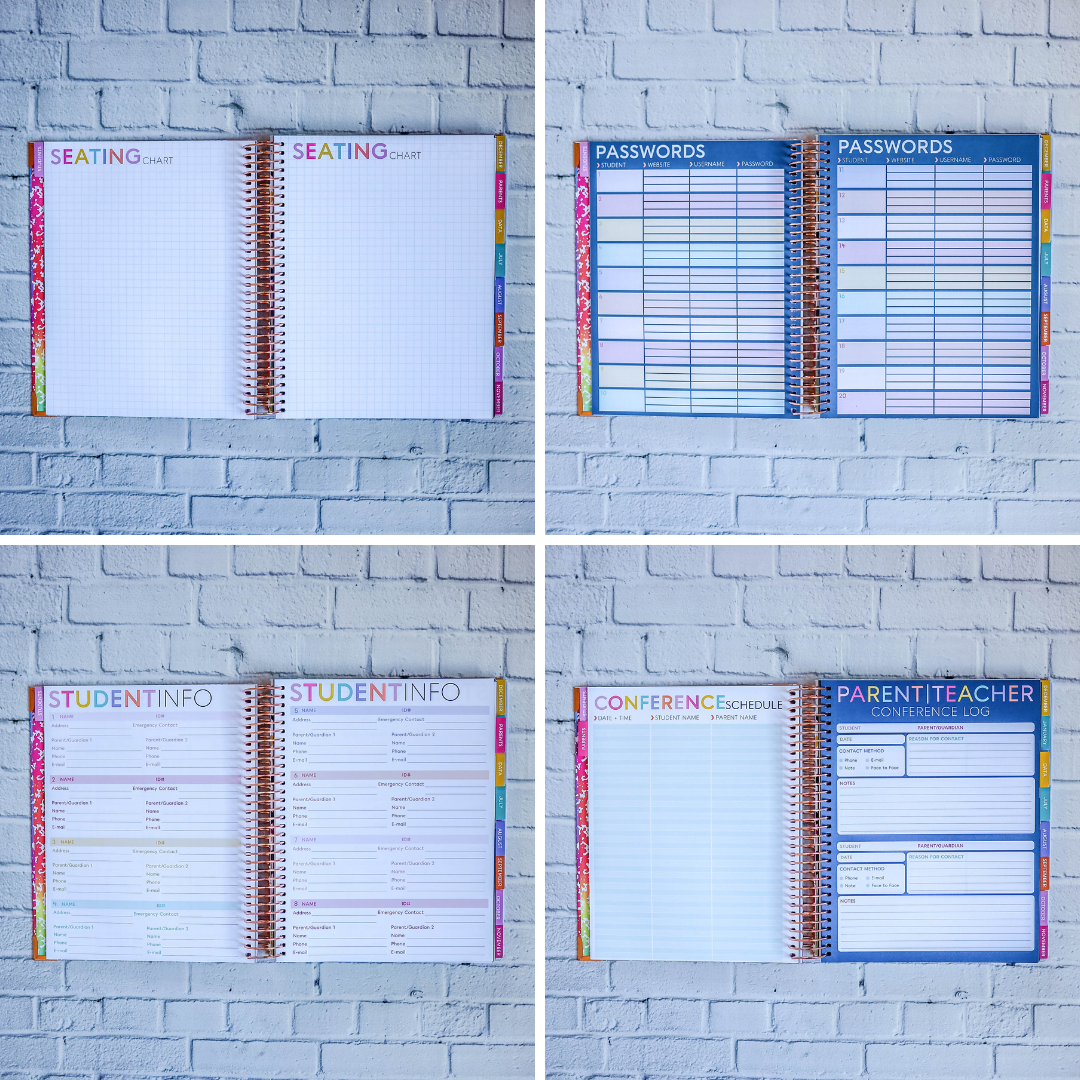 (Pre-Order) Gimme Stripes - MULTICOLOR Teacher Planner by BERTEAU & Co.