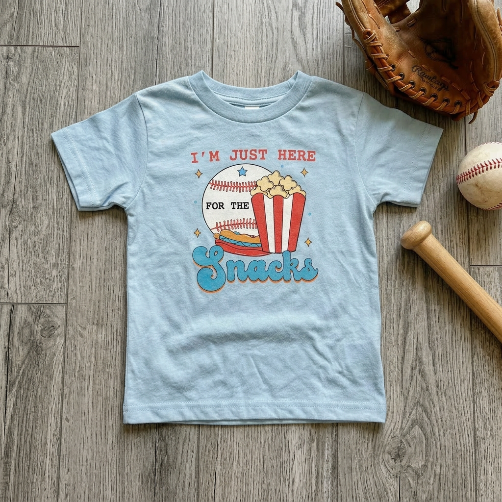 Im Just Here For The Snacks Youth & Toddler Graphic Tshirt