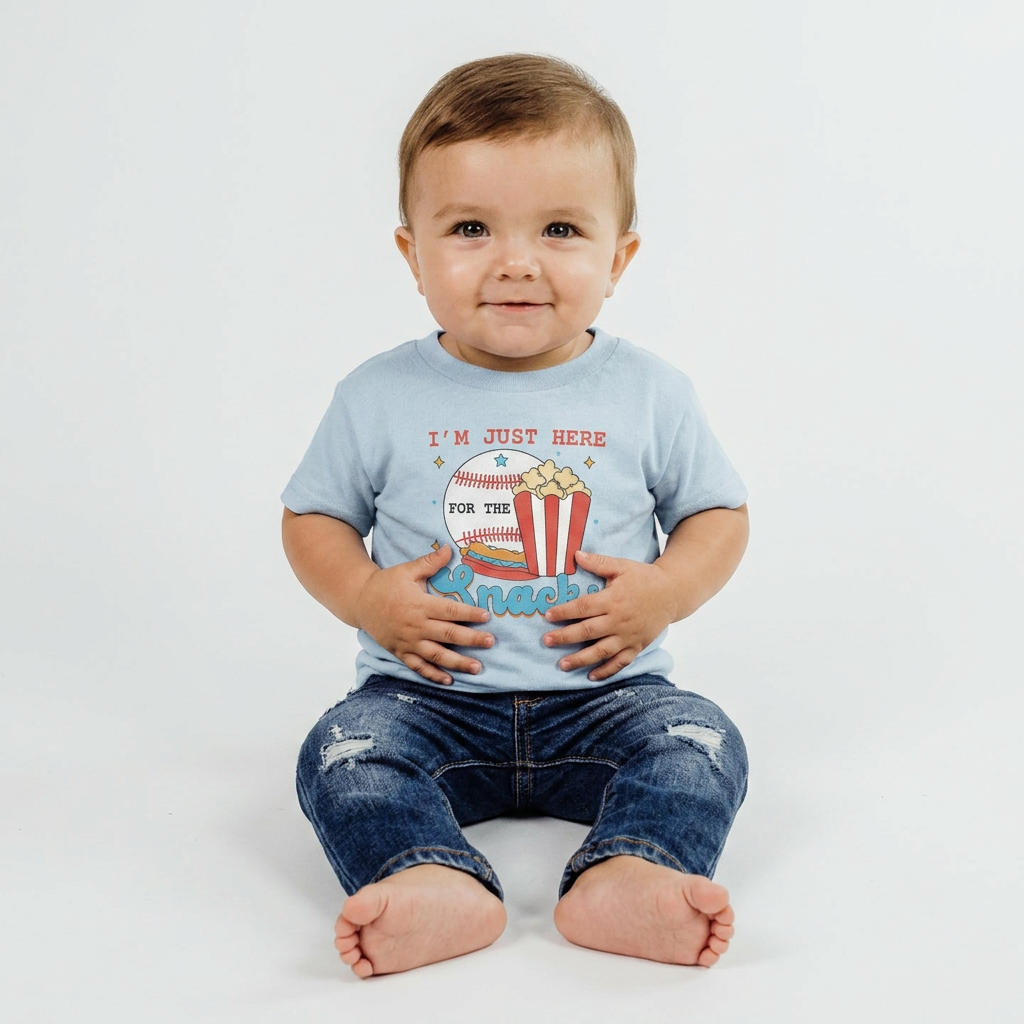 Im Just Here For The Snacks Youth & Toddler Graphic Tshirt