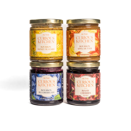 Bourbon Gift Set | Cocktail Cherries, Jam & Mustard