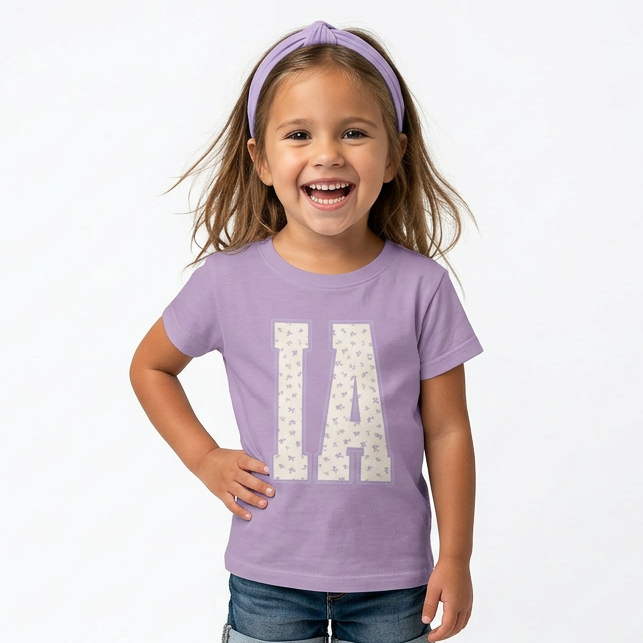 Iowa Floral Varsity Youth & Toddler Graphic Tshirt