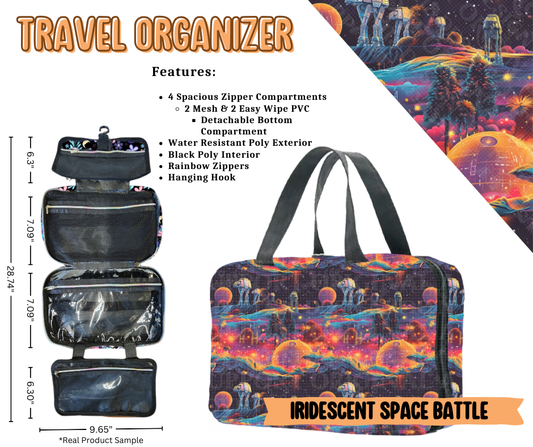 Iridescent Space Battle Travel Organizer