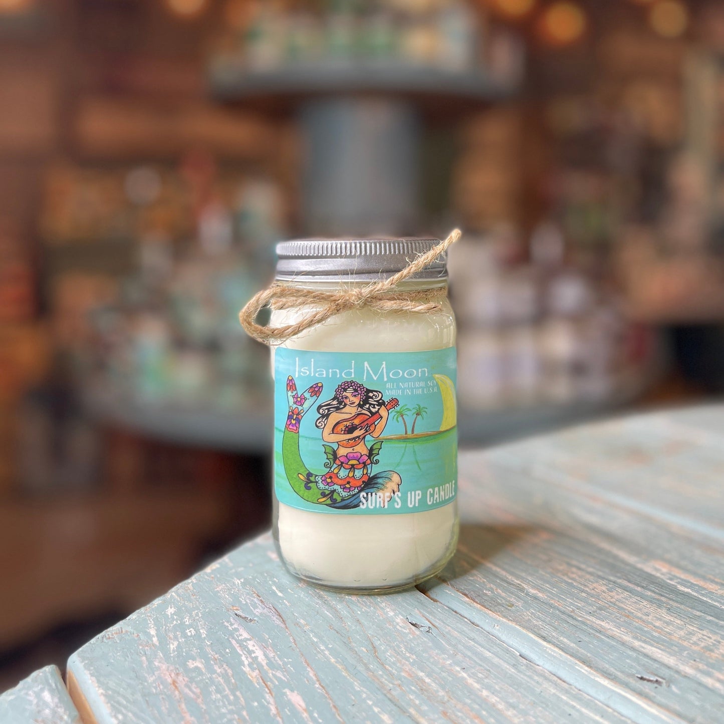Island Moon Mason Jar Candle - Vintage Collection