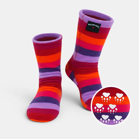 Kids' Nonskid Fleece Socks - Jelly Bean