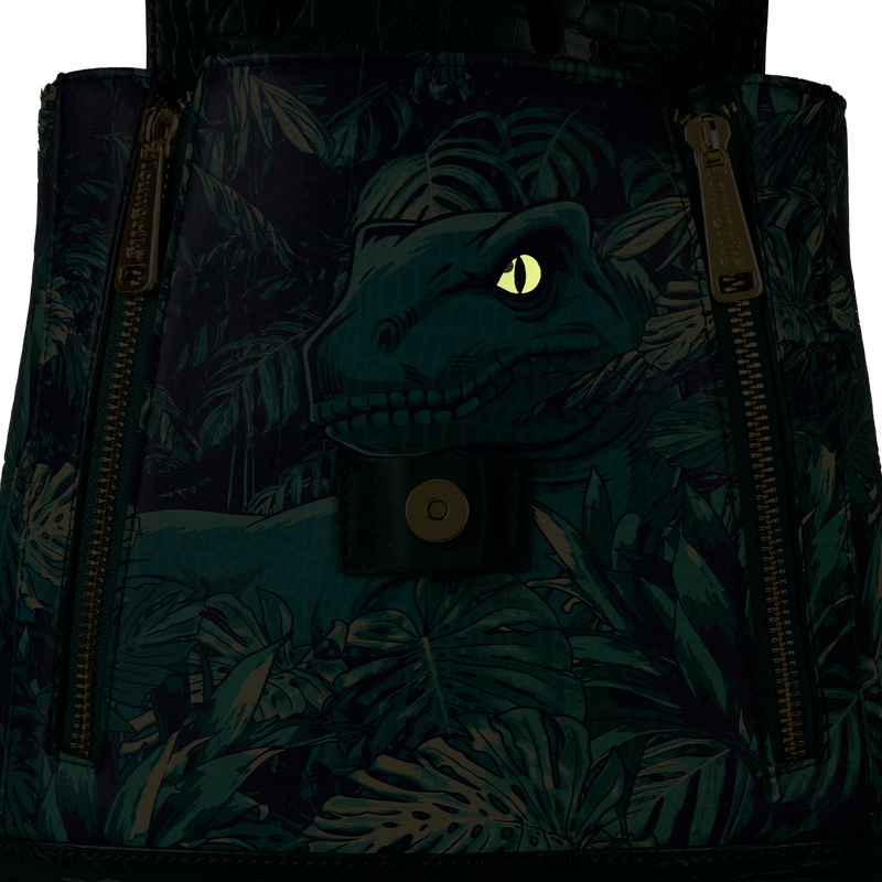 Loungefly Universal Jurassic World - Jurassic World Jungle Velociraptor Glow Drawstring Mini Backpack