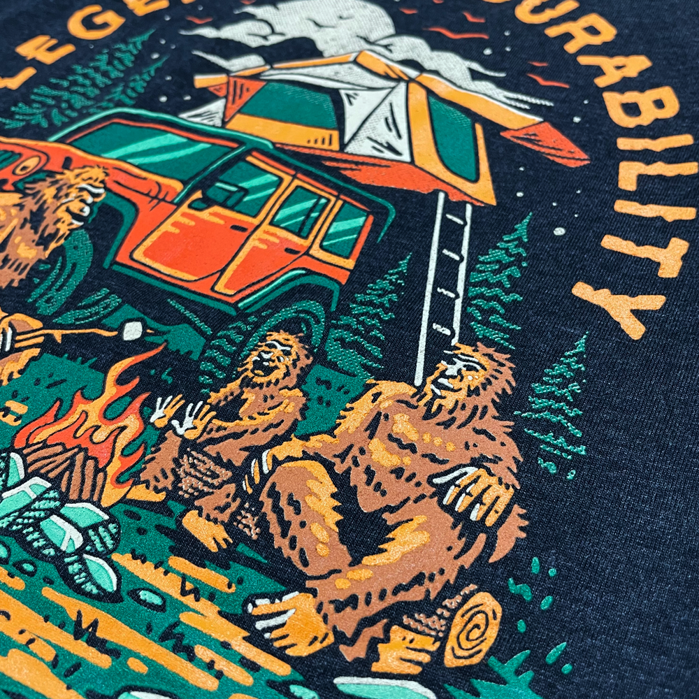 Ladies Jeep® Sasquatch Family V-neck - Black