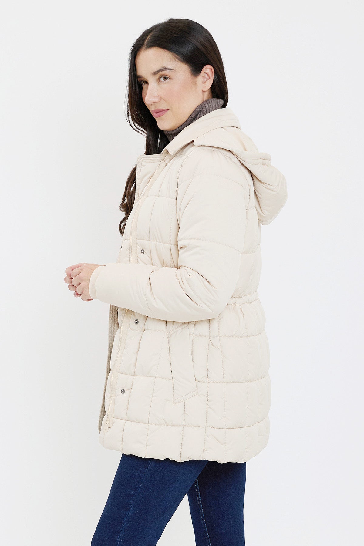 Detailed Snap Puffer Jacket