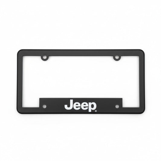 License Plate Frame - Jeep Text