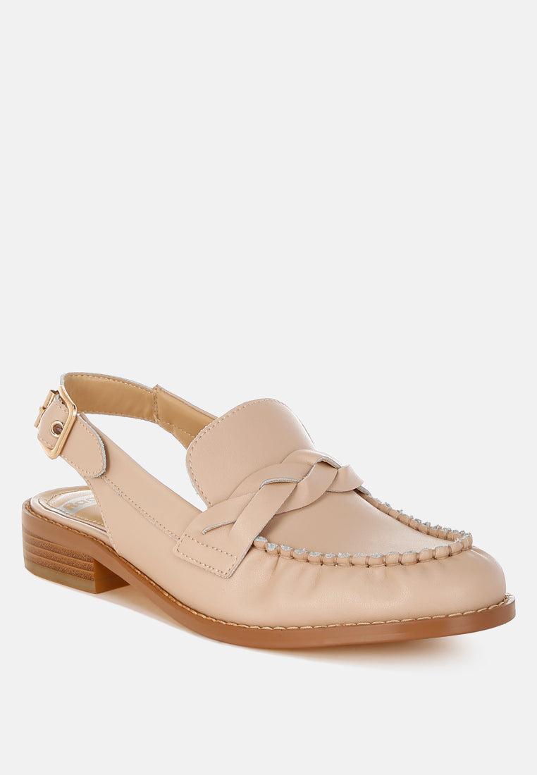 Jemykin Genuine Leather Loafer Sandals