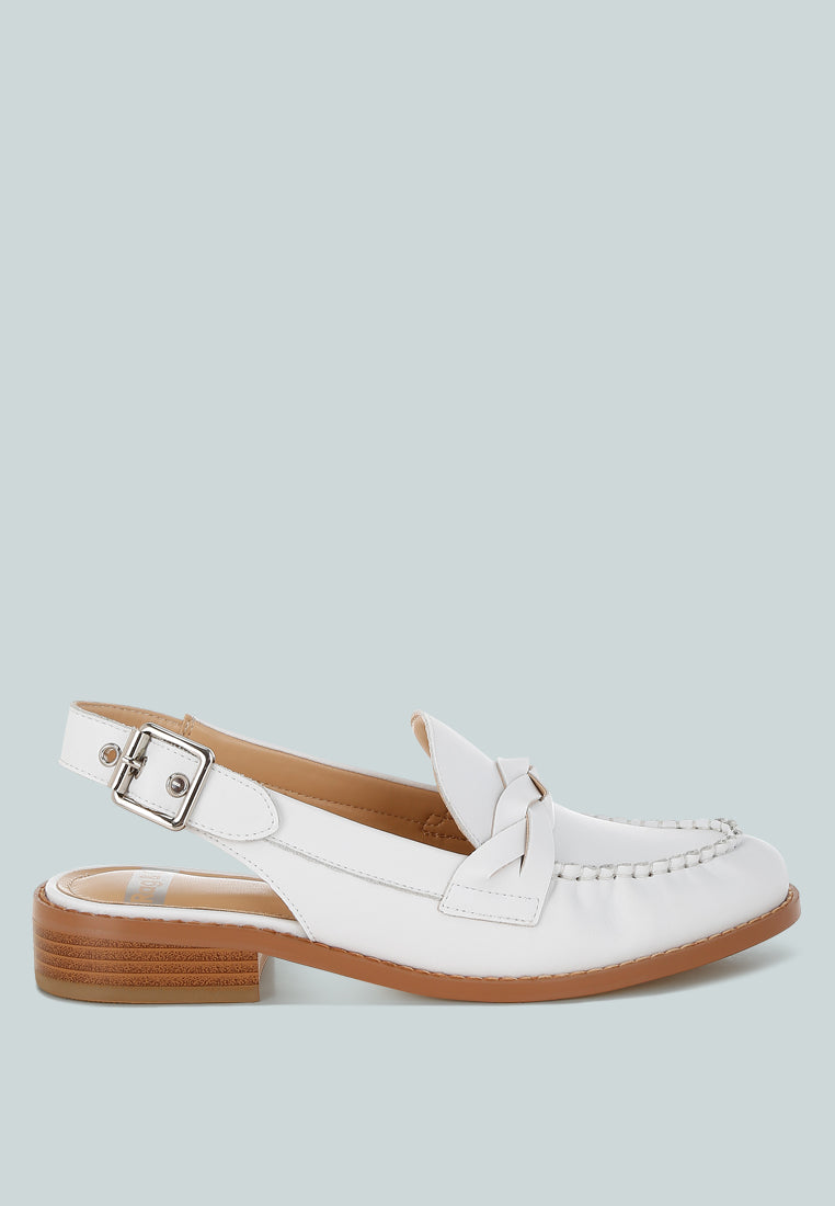 Jemykin Genuine Leather Loafer Sandals