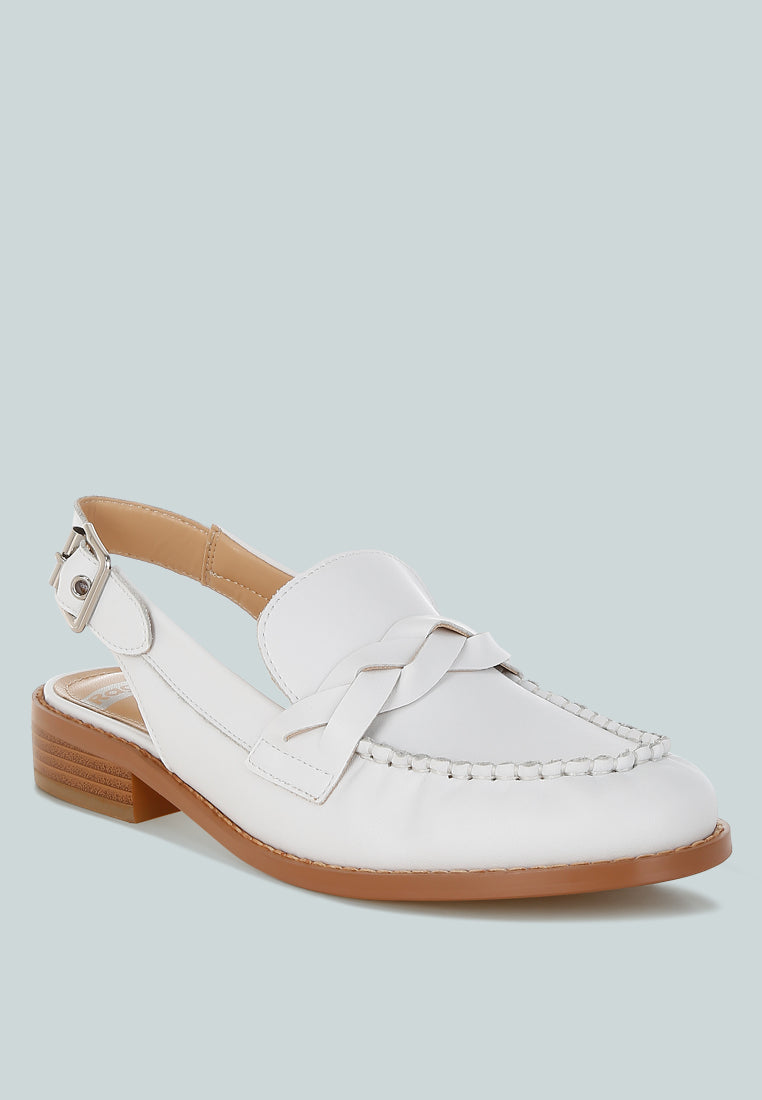 Jemykin Genuine Leather Loafer Sandals