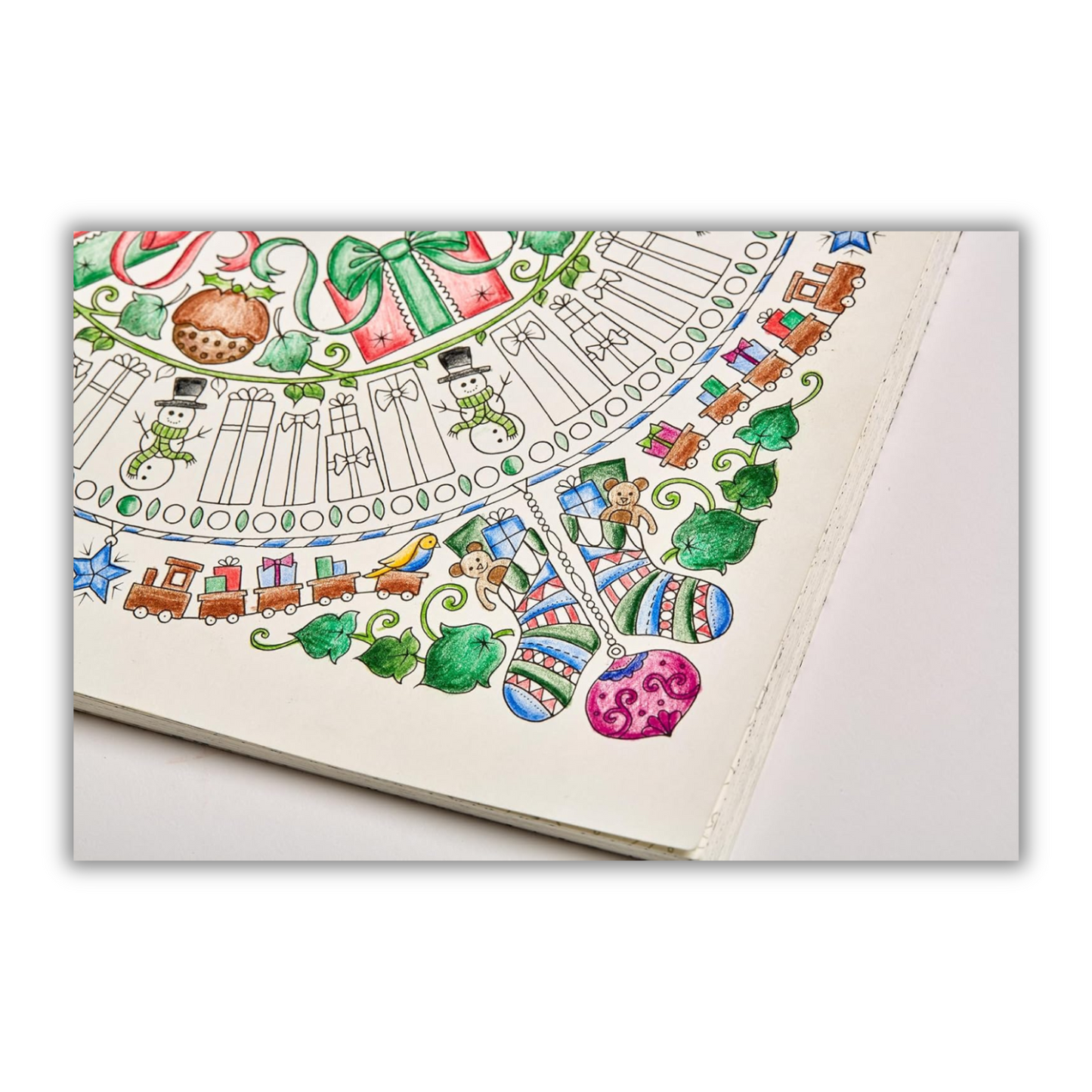 Johanna's Christmas: A Festive Coloring Book for Adults (Spiral Bound)