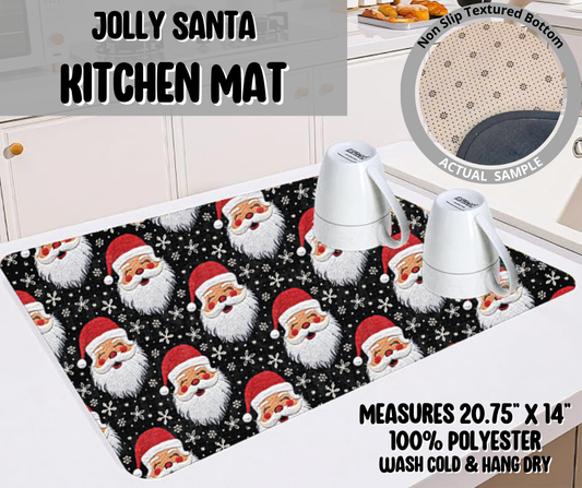 Jolly Santa Kitchen Mat