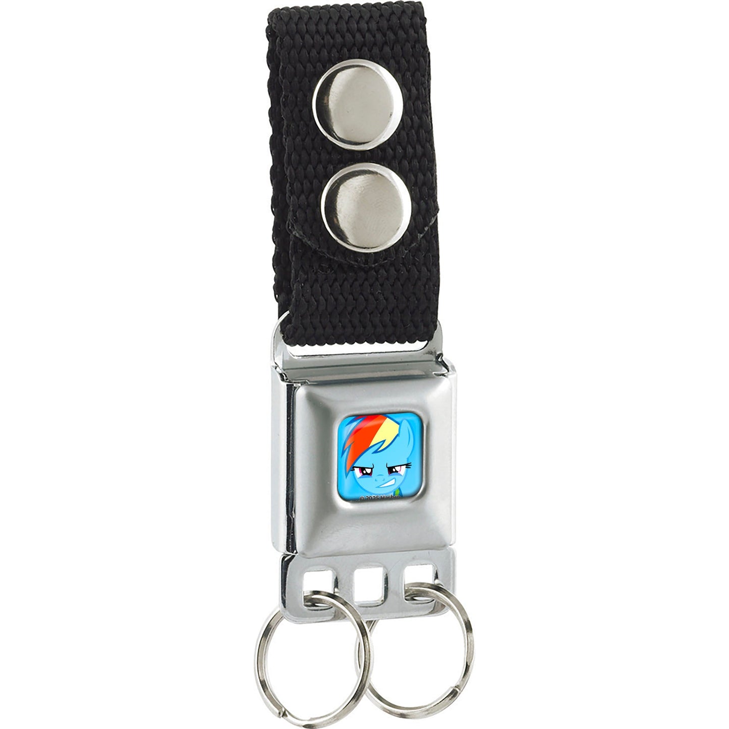 Keychain - My Little Pony Rainbow Dash Face Close-Up Full Color Blue
