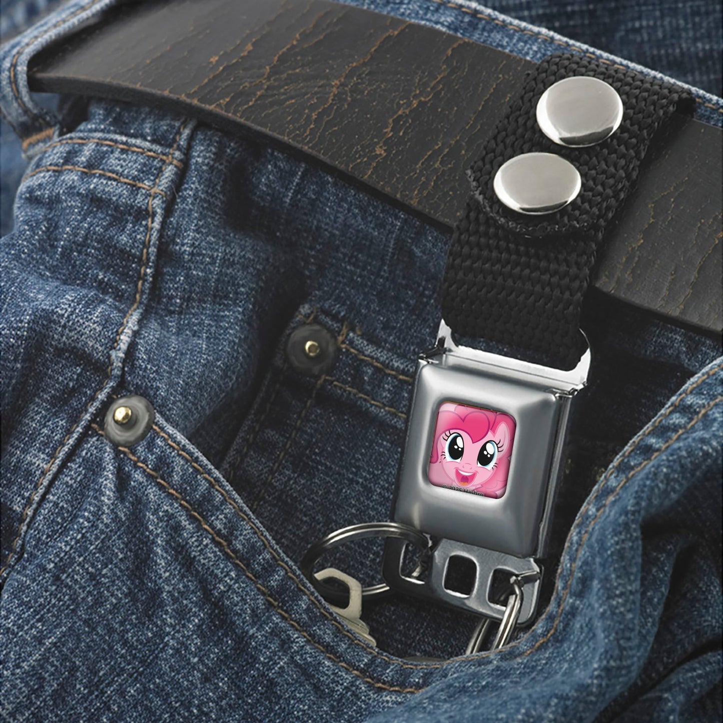 Keychain - My Little Pony Pinkie Pie Face Close-Up Full Color Pink