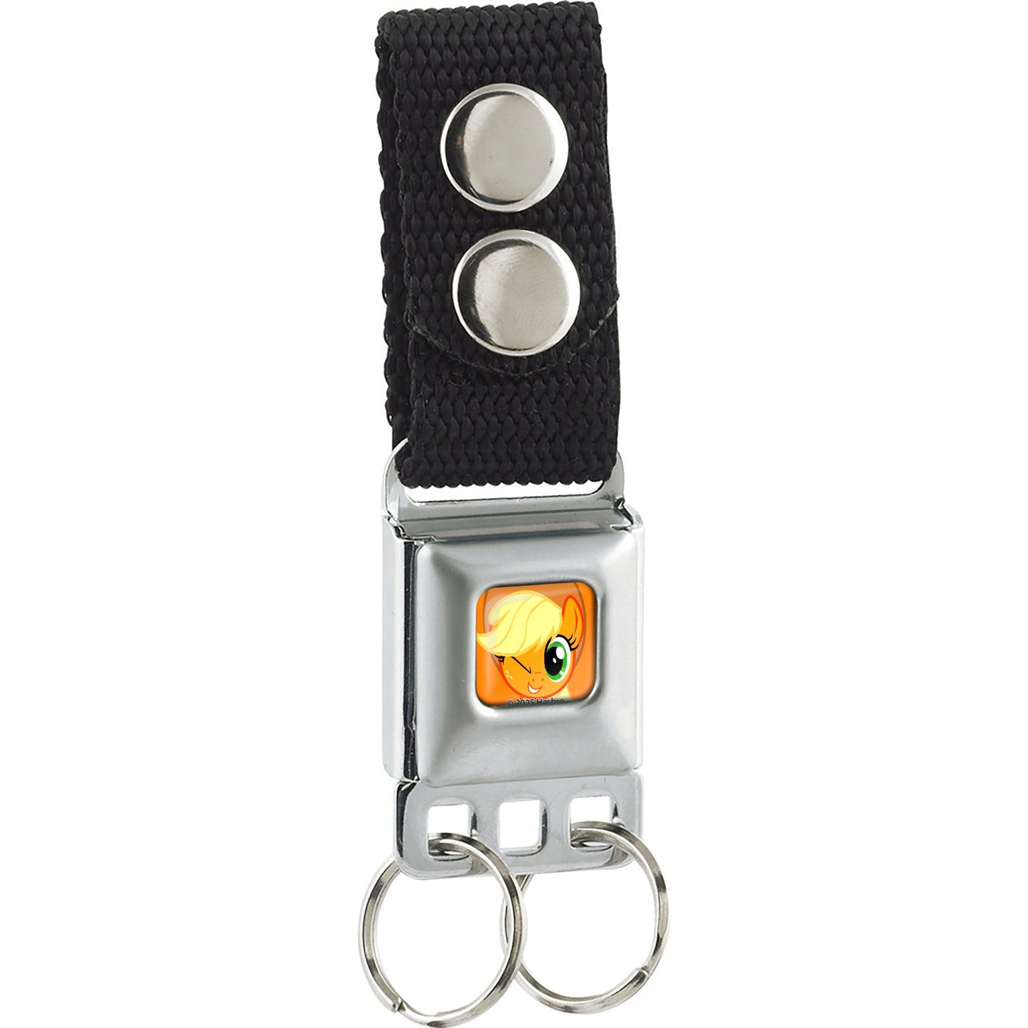Keychain - My Little Pony Applejack Face Close-Up Full Color Orange