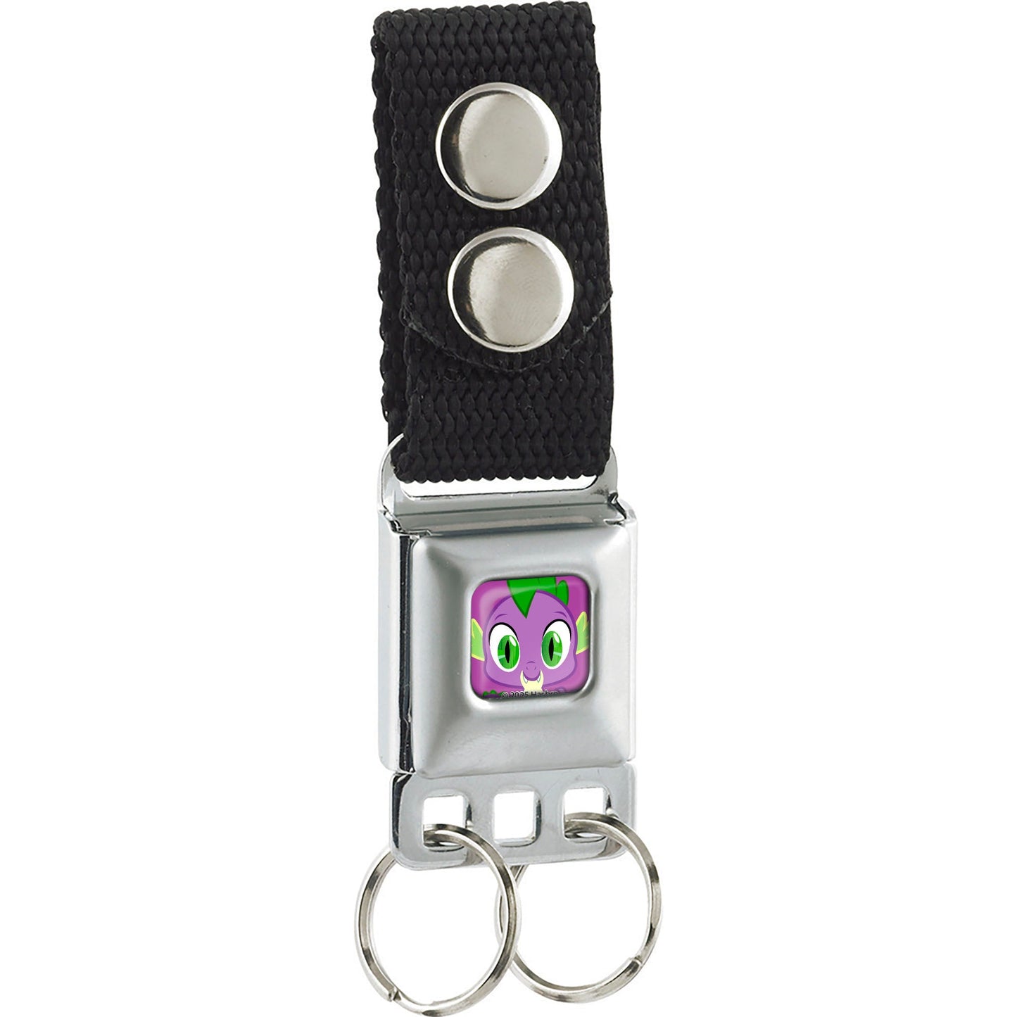 Keychain - My Little Pony Spike Face Close-Up Full Color Lavender