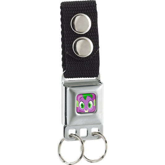 Keychain - My Little Pony Spike Face Close-Up Full Color Lavender
