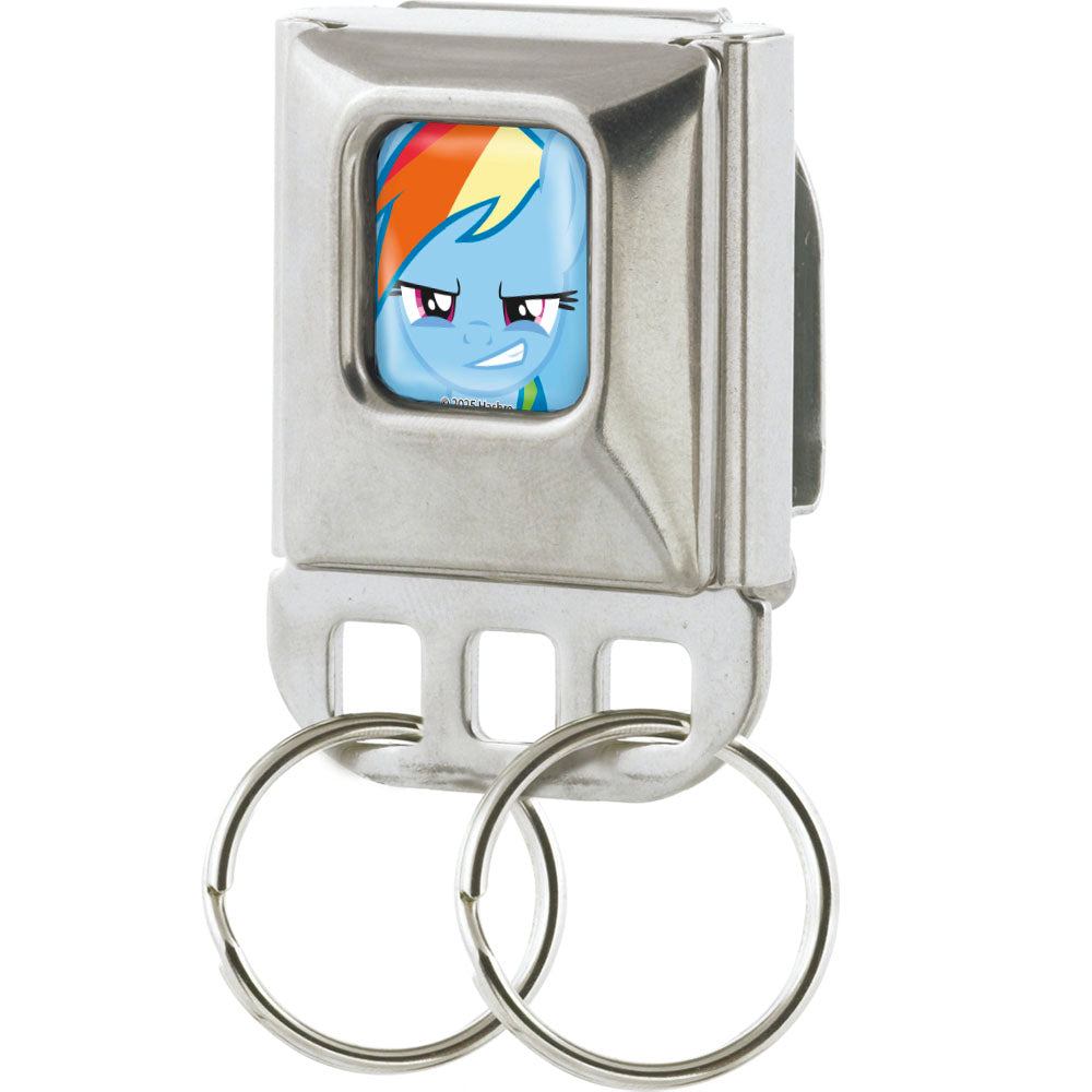 Keyholder - My Little Pony Rainbow Dash Face Close-Up Full Color Blue