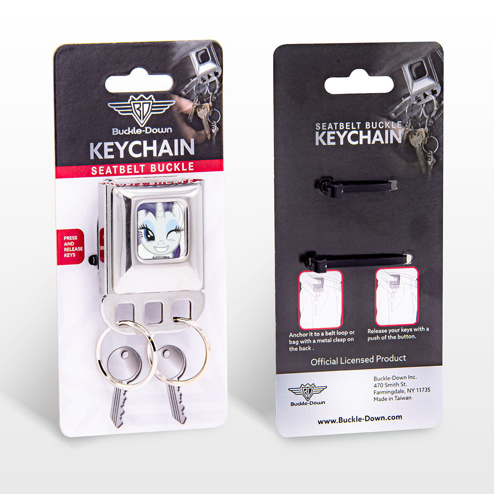 Keyholder - My Little Pony Rarity Face Close-Up Full Color Gray