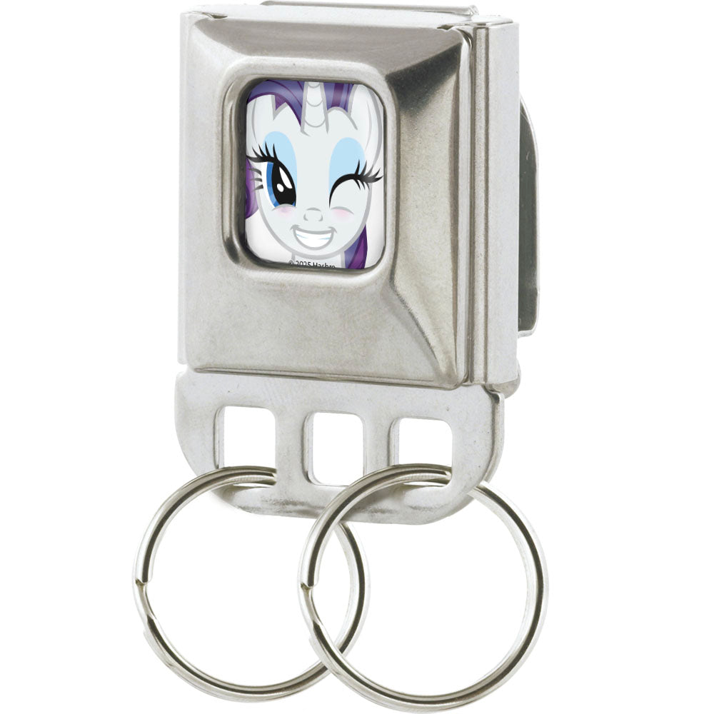 Keyholder - My Little Pony Rarity Face Close-Up Full Color Gray