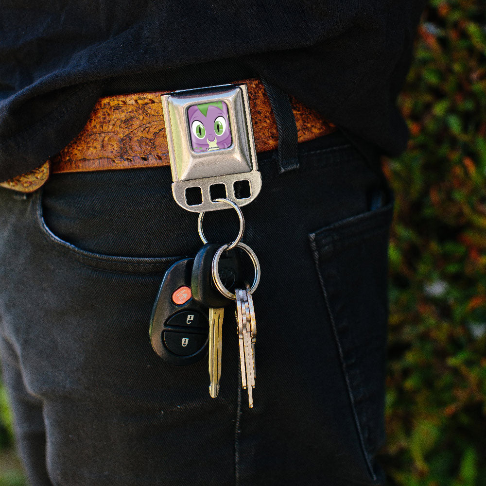 Keyholder - My Little Pony Spike Face Close-Up Full Color Lavender