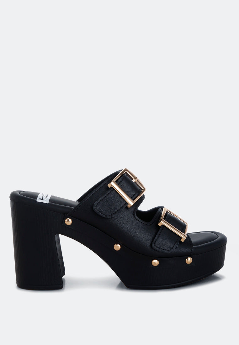 Kenna Dual Buckle Strap Sandals