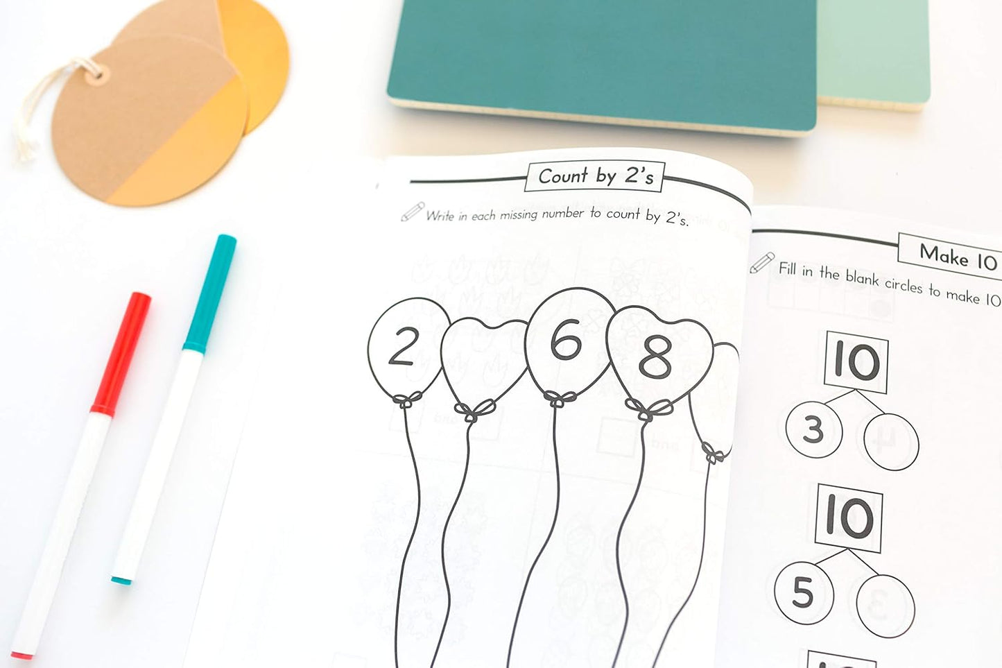 Kindergarten Math Workbook: Kindergarten and 1st Grade Workbook Age 5-7 | Homeschool Kindergarteners | Addition and Subtraction Activities + Worksheets (Spiral Bound)