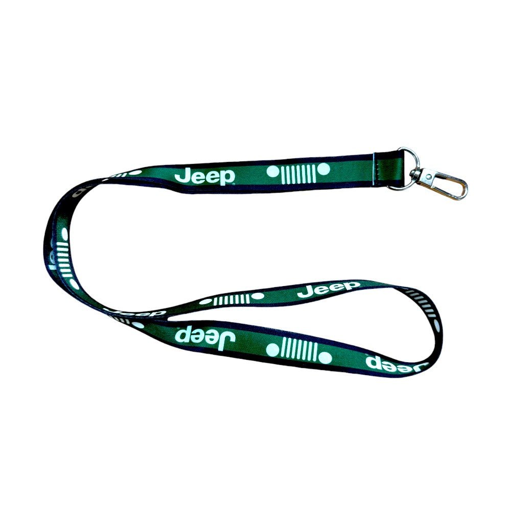 Lanyard - Jeep Green with Black Boarder
