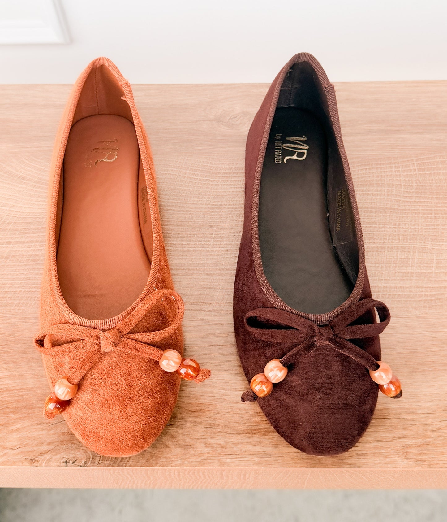Leilani Beaded Ballet Flat in Chocolate