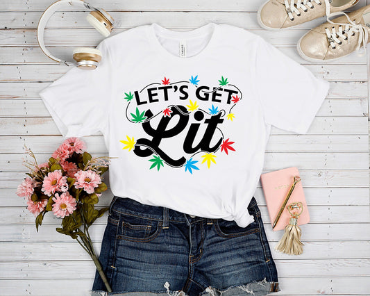 HOLIDAY RUN 1-LETS GET LIT TEE 1