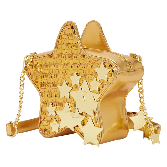 Loungefly - Golden Star Sequin Figural Crossbody Bag