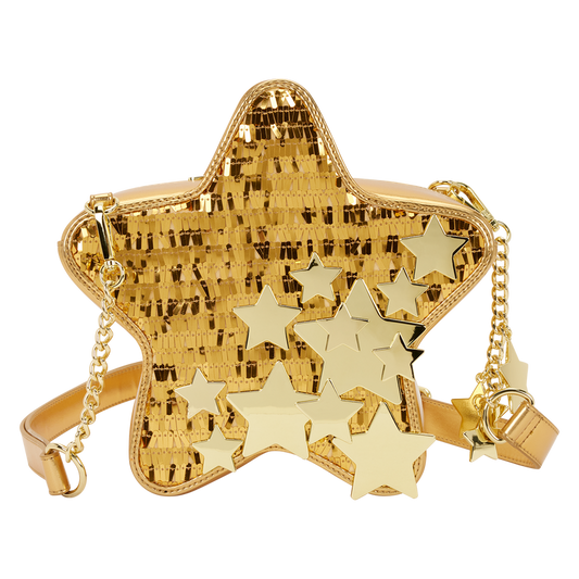 Loungefly - Golden Star Sequin Figural Crossbody Bag