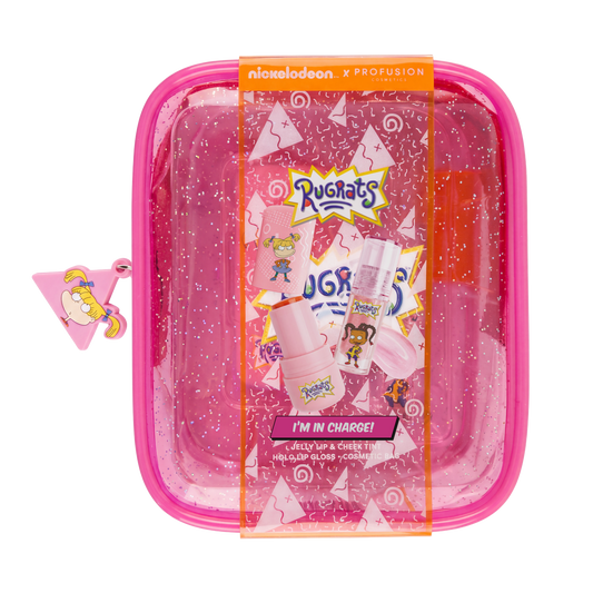 Rugrats | I'm In Charge - 2 PC Lip & Cheek Set with Cosmetic Bag