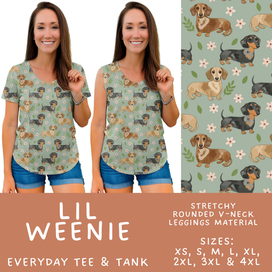 Batch #578 - July Request Run - Closes 8/31 - ETA late October - Lil Weenie Everyday Tank & Tee