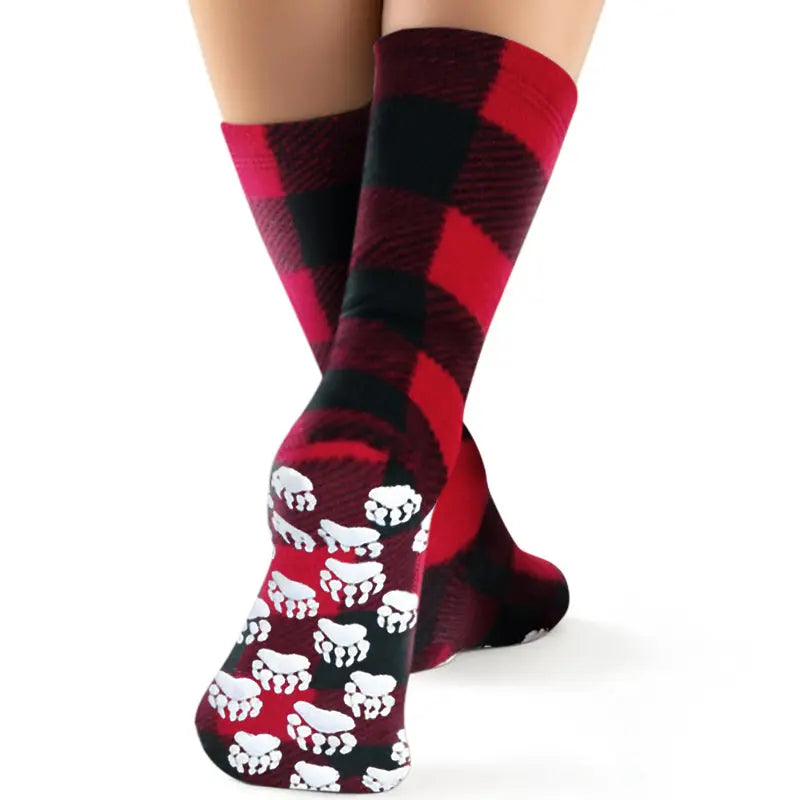 Polar Feet SUPER STRETCHY Fleece Socks - Lumberjack