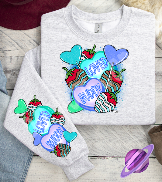 LOVED BUDDY CREWNECK SWEATSHIRT W/ SLEEVE