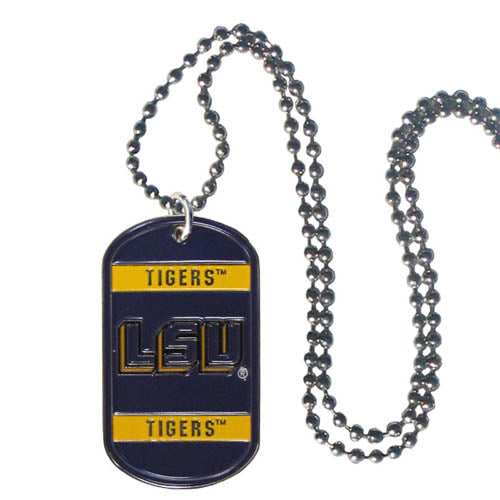 LSU Tigers Dog Tags Necklace