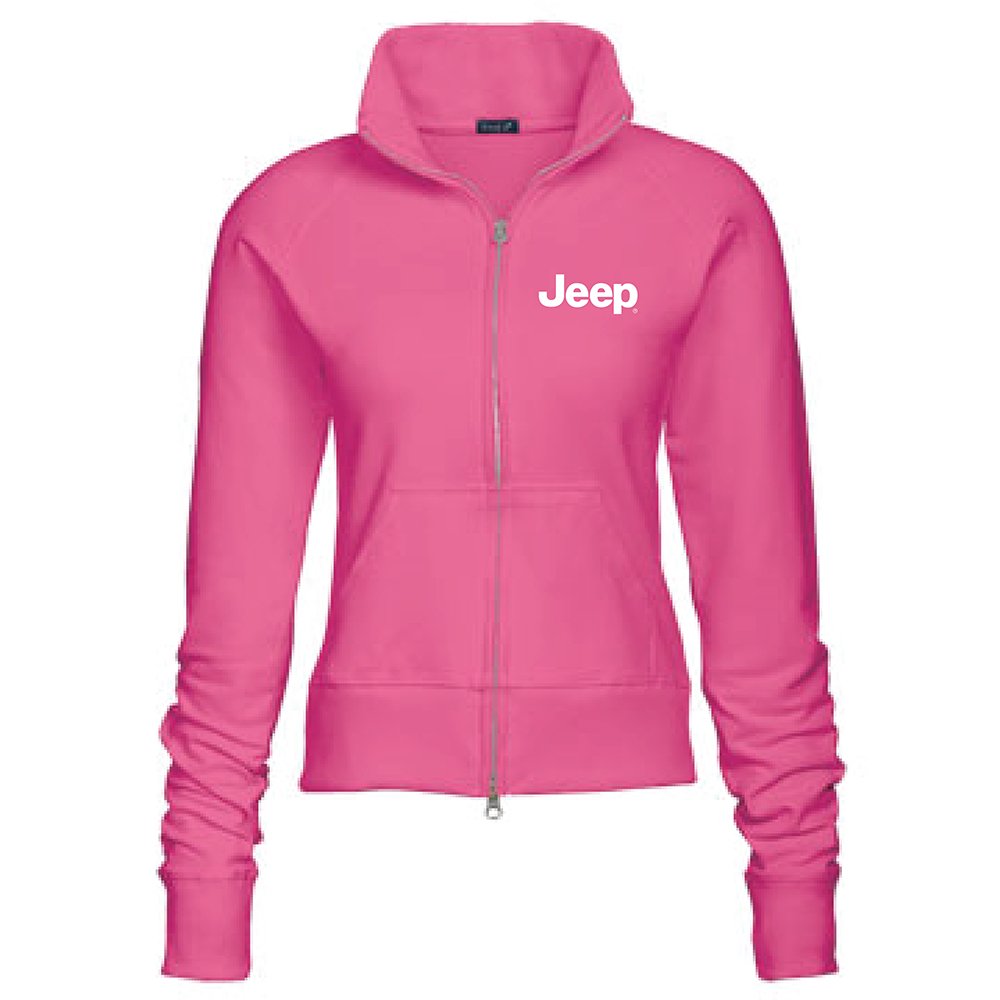 Ladies Jeep® Text Embroidered Fleece Jacket - Multiple Colors-FINAL SALE