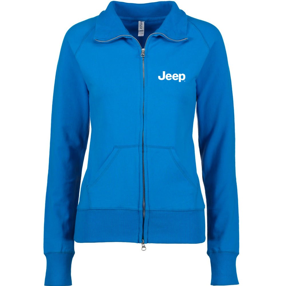 Ladies Jeep® Text Embroidered Fleece Jacket - Multiple Colors-FINAL SALE