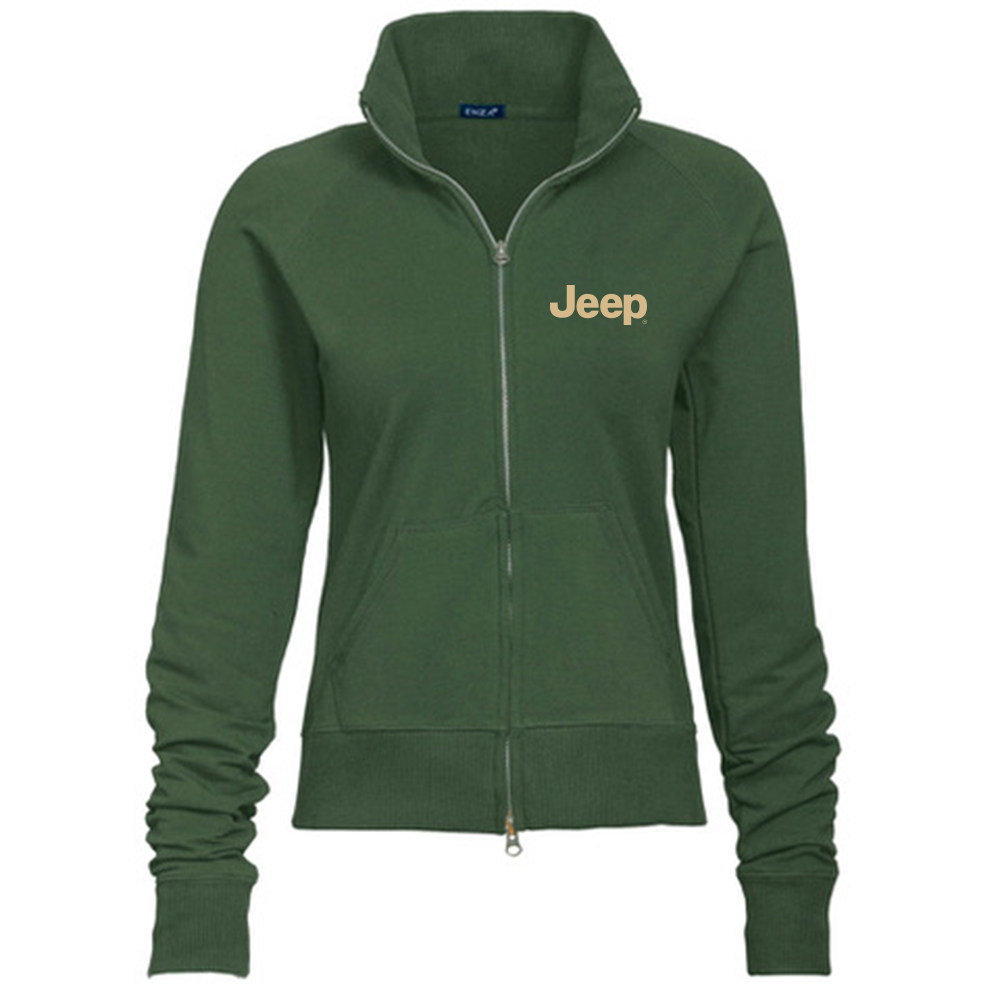 Ladies Jeep® Text Embroidered Fleece Jacket - Multiple Colors-FINAL SALE