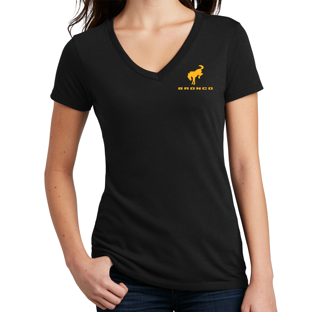 Ladies Ford Bronco Badlands V-Neck - Black