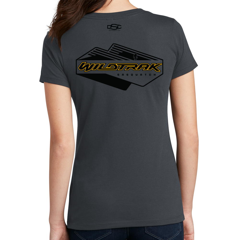 Ladies Ford Bronco Wildtrak V-Neck - Charcoal