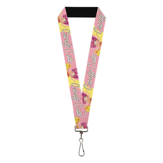 Lanyard - 1.0" - Candy Land CANDY CUTE Princess Lolly Pose Pink