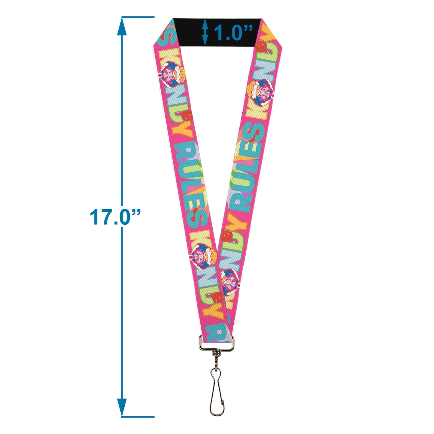 Lanyard - 1.0" - Candy Land KANDY RULES King Kandy Face Red/Multi Color