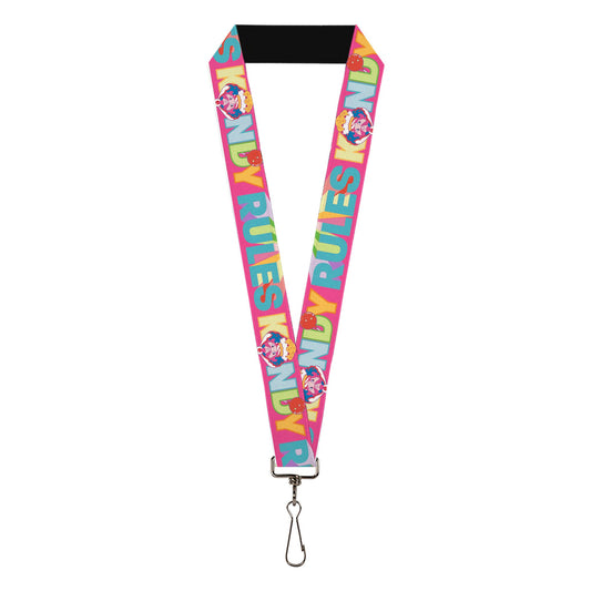 Lanyard - 1.0" - Candy Land KANDY RULES King Kandy Face Red/Multi Color
